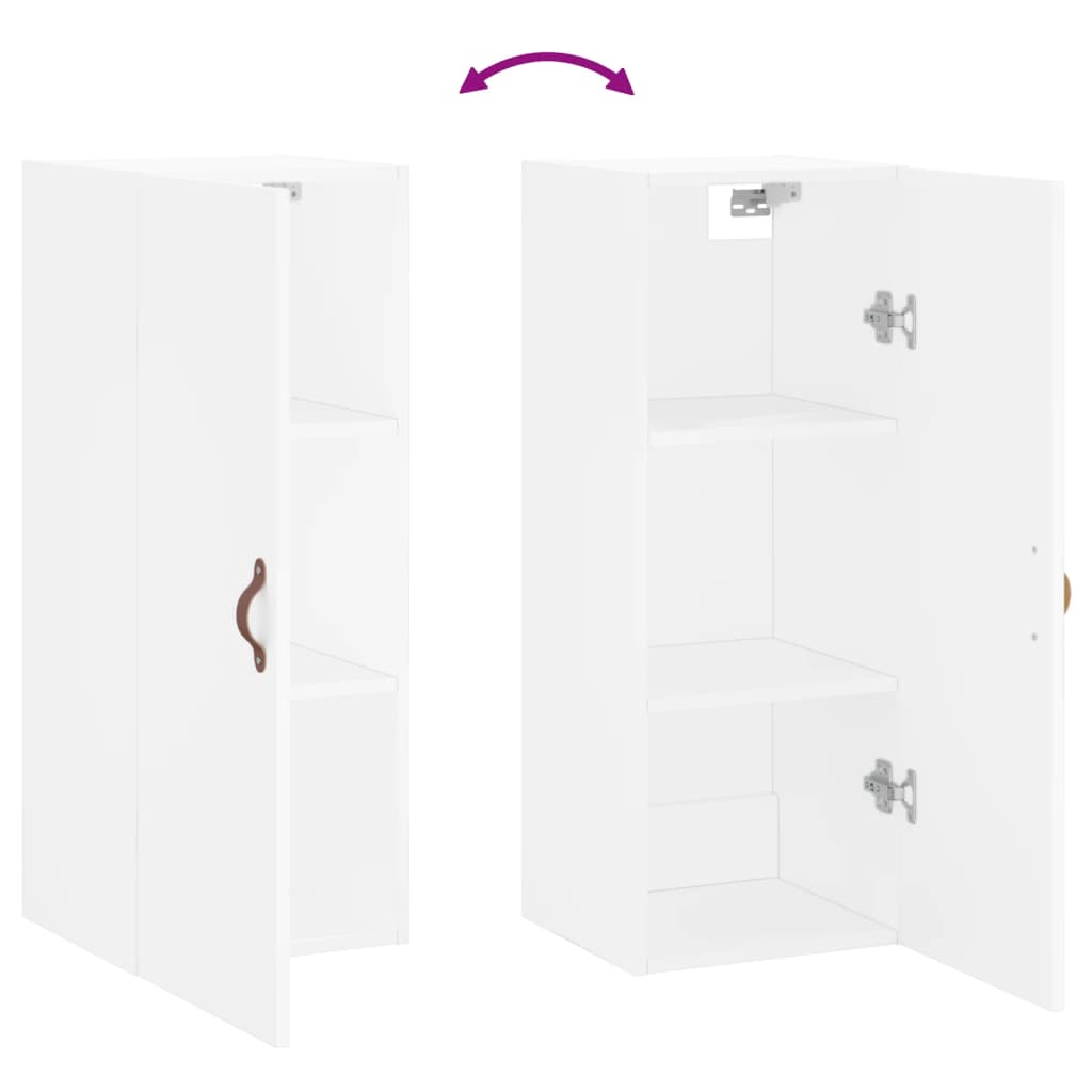 Armoire murale blanc 34,5x34x90 cm - XIOS