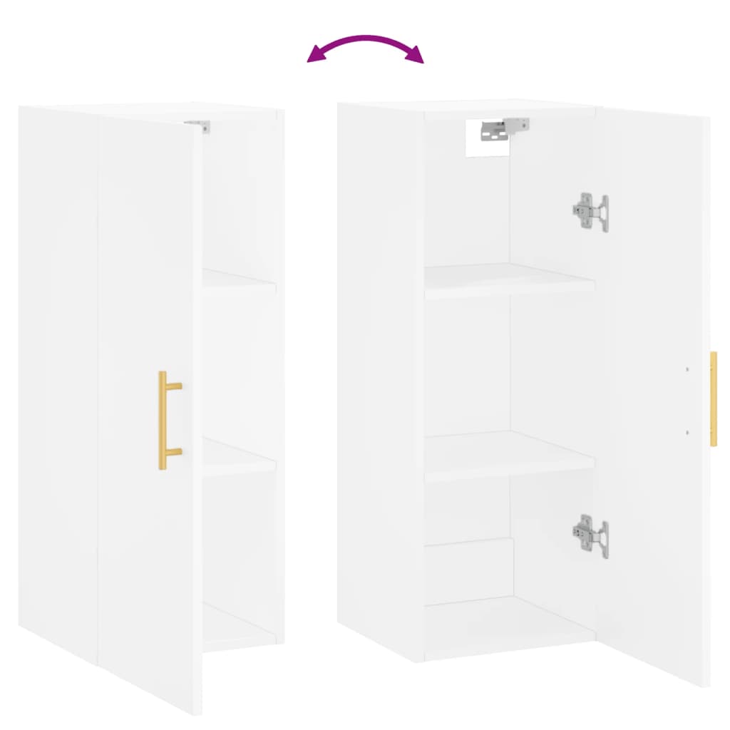 Armoire murale blanc 34,5x34x90 cm - XIOS