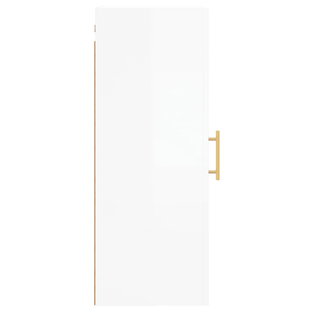 Armoire murale blanc brillant 34,5x34x90 cm - XIOS