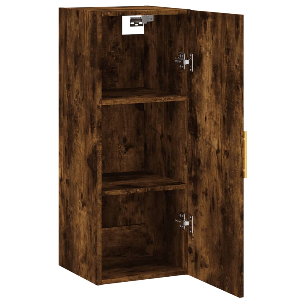 Armoire murale chêne fumé 34,5x34x90 cm - XIOS