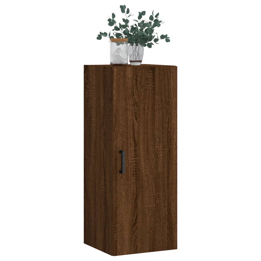 Armoire murale chêne marron 34,5x34x90 cm - XIOS