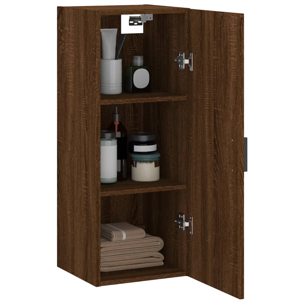 Armoire murale chêne marron 34,5x34x90 cm - XIOS