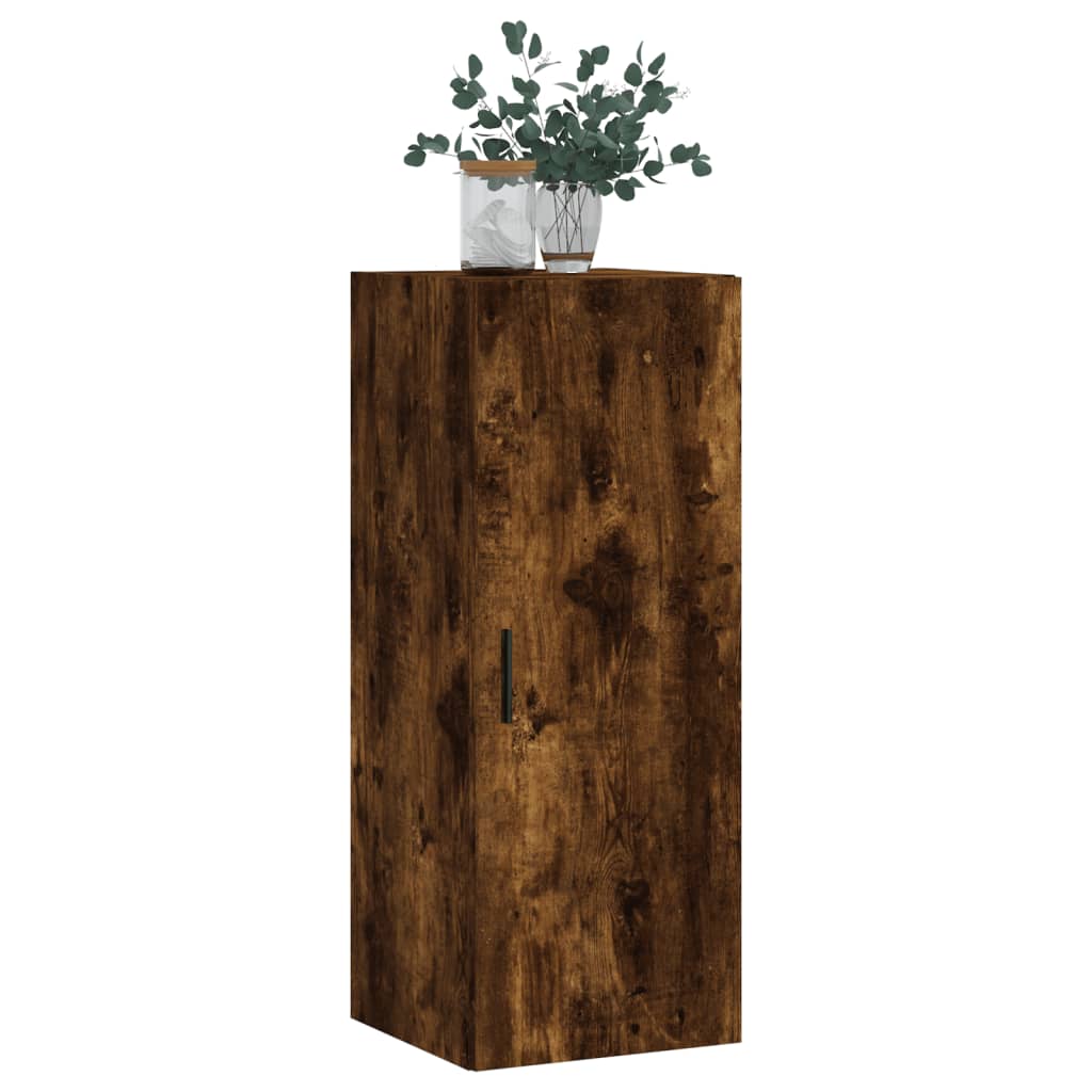 Armoire murale chêne fumé 34,5x34x90 cm Buffets & bahuts vidaXL