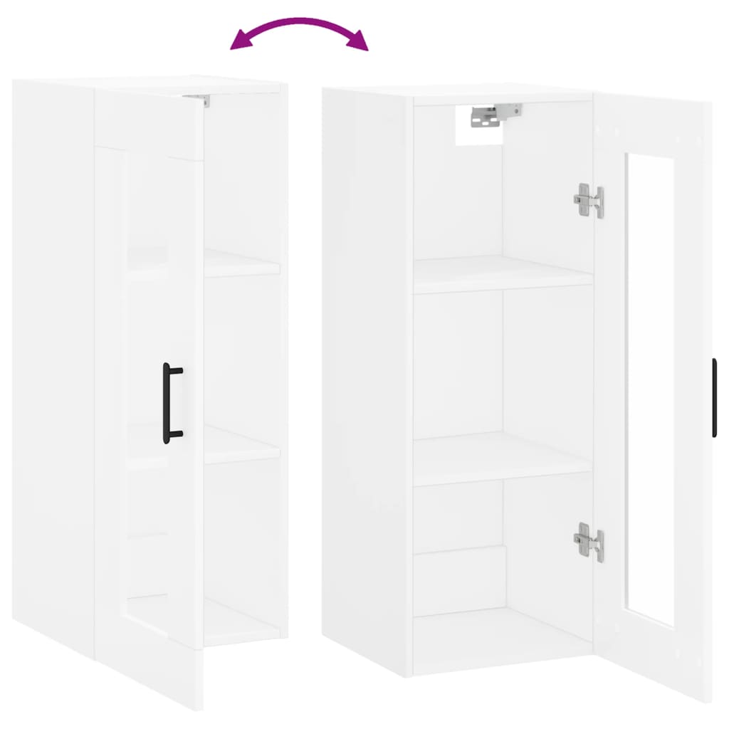 Armoire murale blanc 34,5x34x90 cm - XIOS