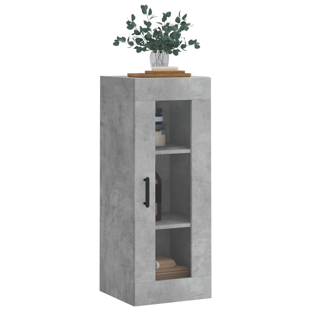 Armoire murale gris béton 34,5x34x90 cm - XIOS
