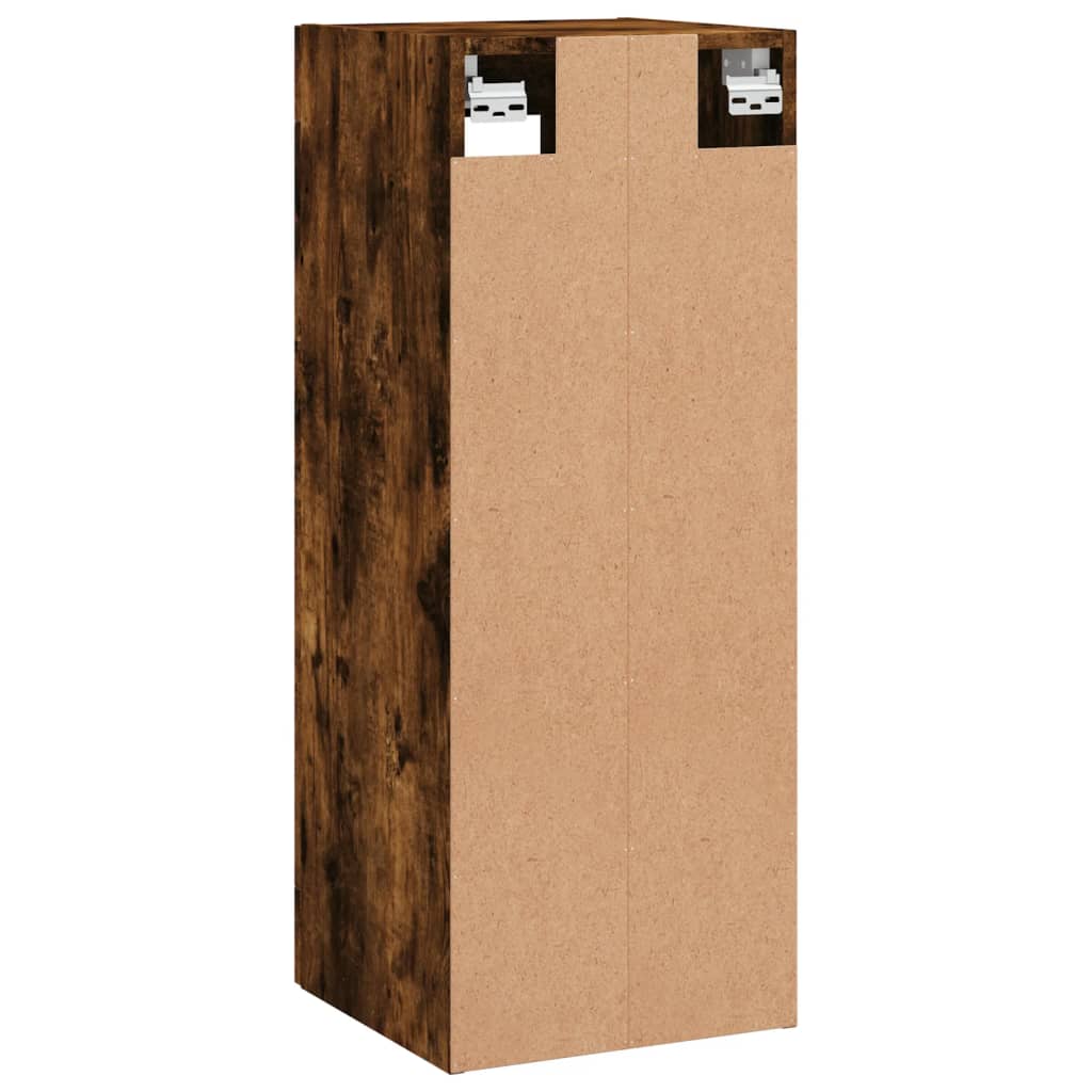 Armoire murale chêne fumé 34,5x34x90 cm - XIOS