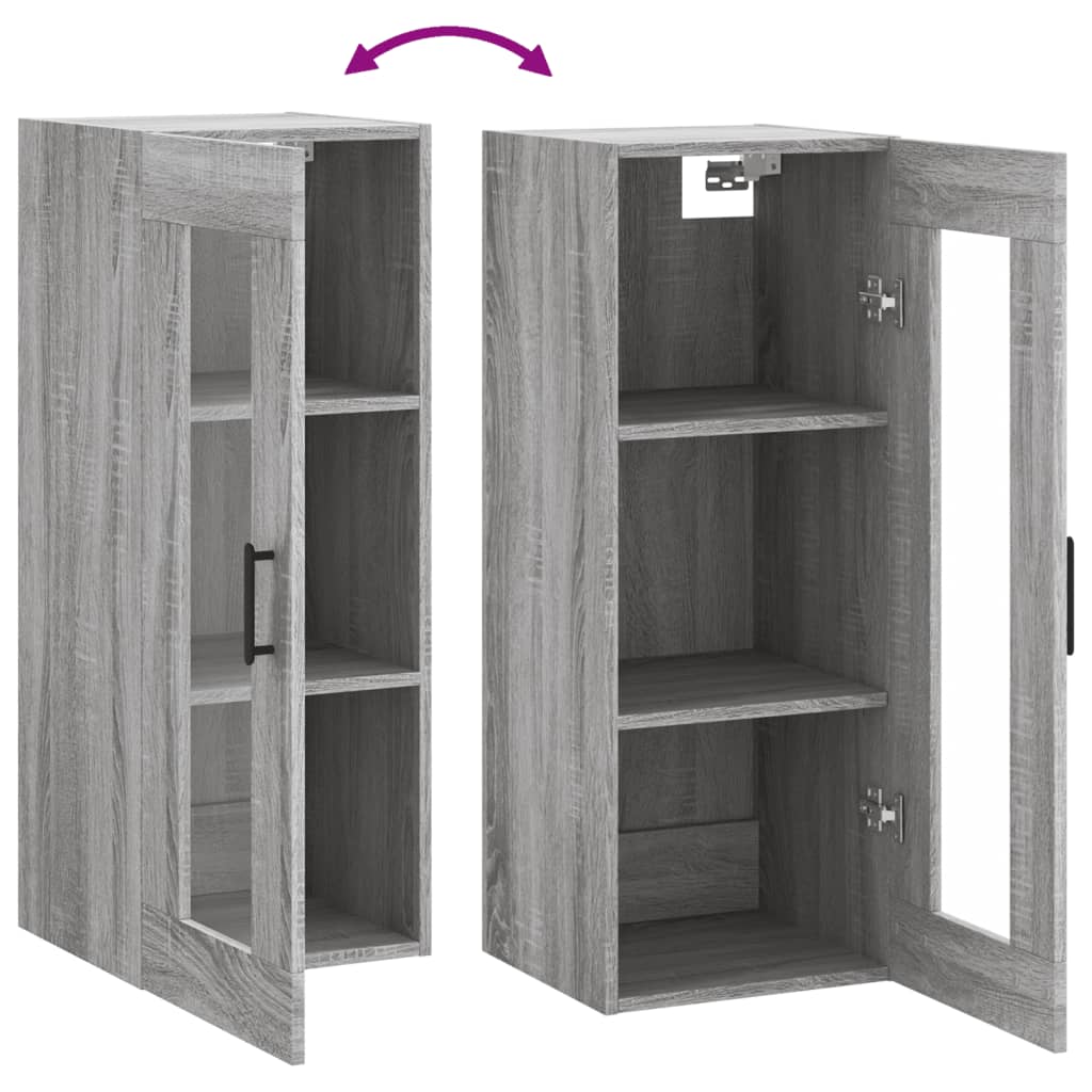 Armoire murale sonoma gris 34,5x34x90 cm - XIOS
