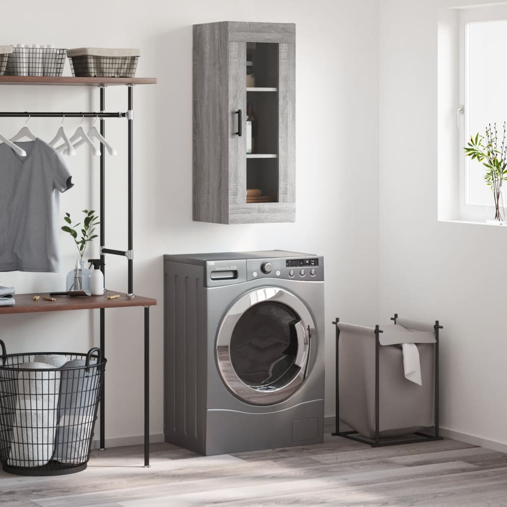 Armoire murale sonoma gris 34,5x34x90 cm - XIOS