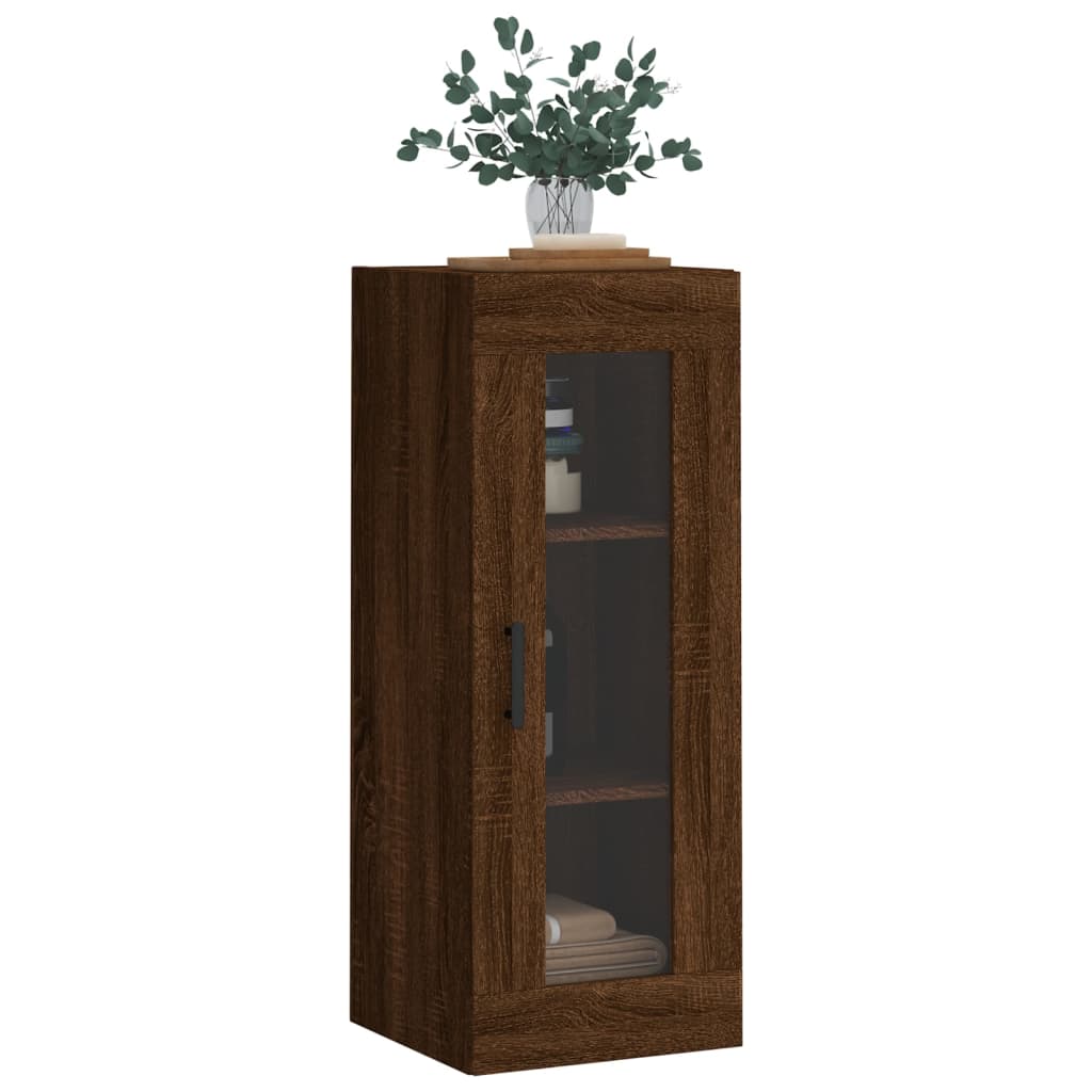 Armoire murale chêne marron 34,5x34x90 cm - XIOS
