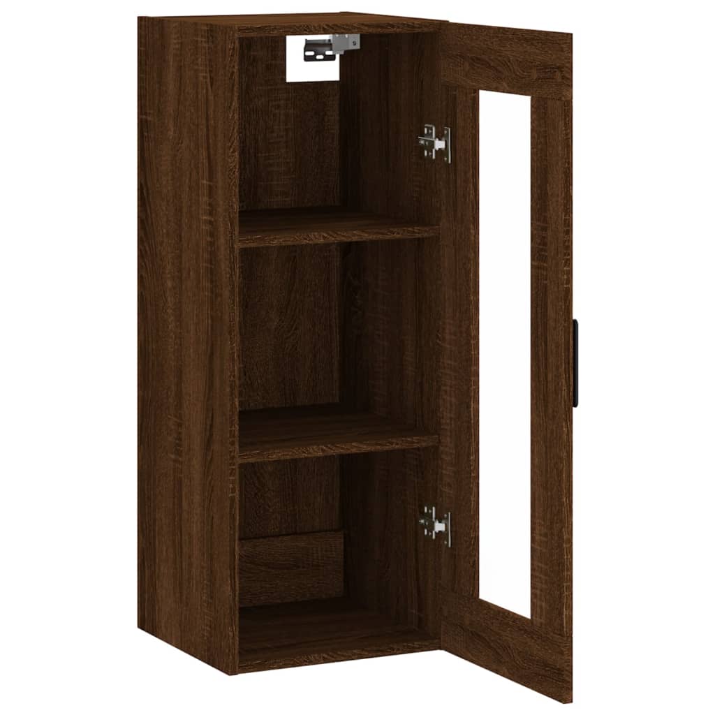 Armoire murale chêne marron 34,5x34x90 cm - XIOS