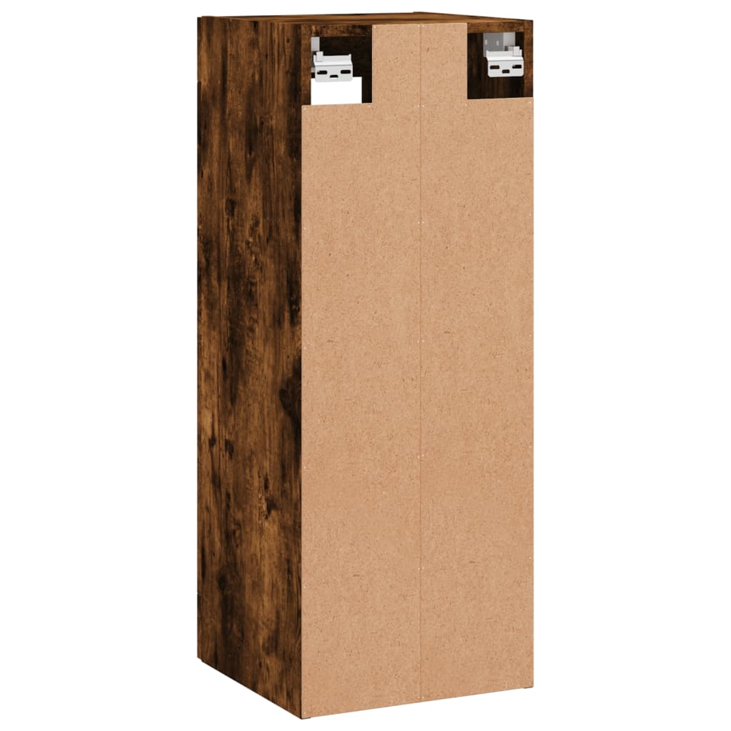 Armoire murale chêne fumé 34,5x34x90 cm - XIOS
