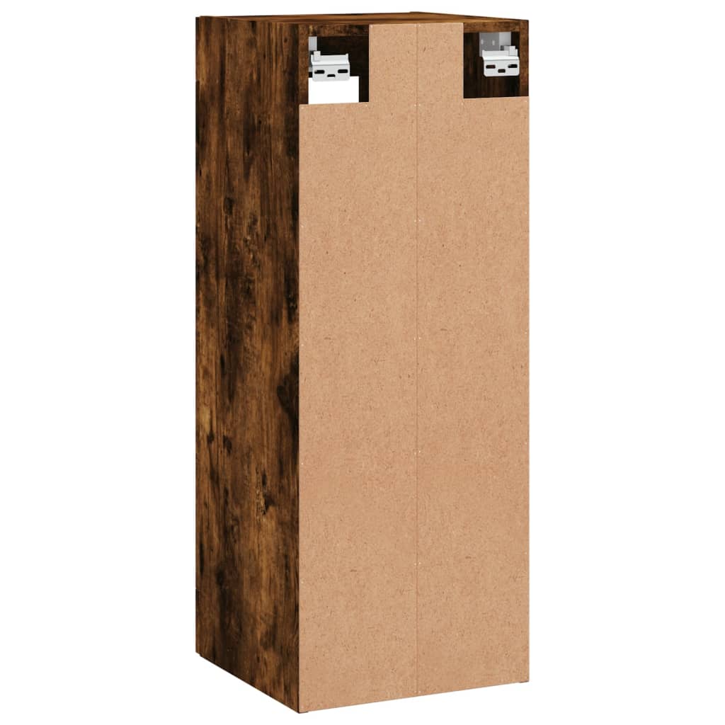 Armoire murale chêne fumé 34,5x34x90 cm - XIOS