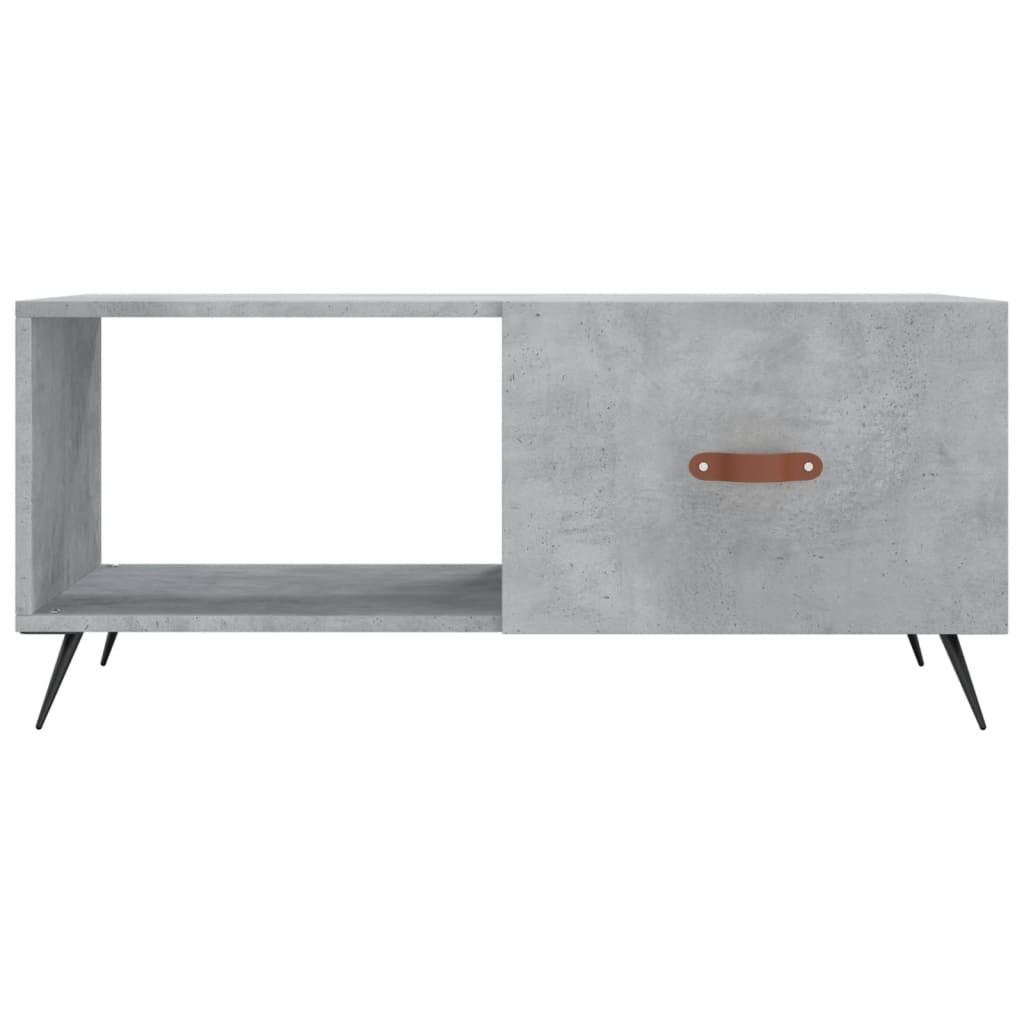 Table basse gris béton 90x50x40 cm bois d'ingénierie - XIOS