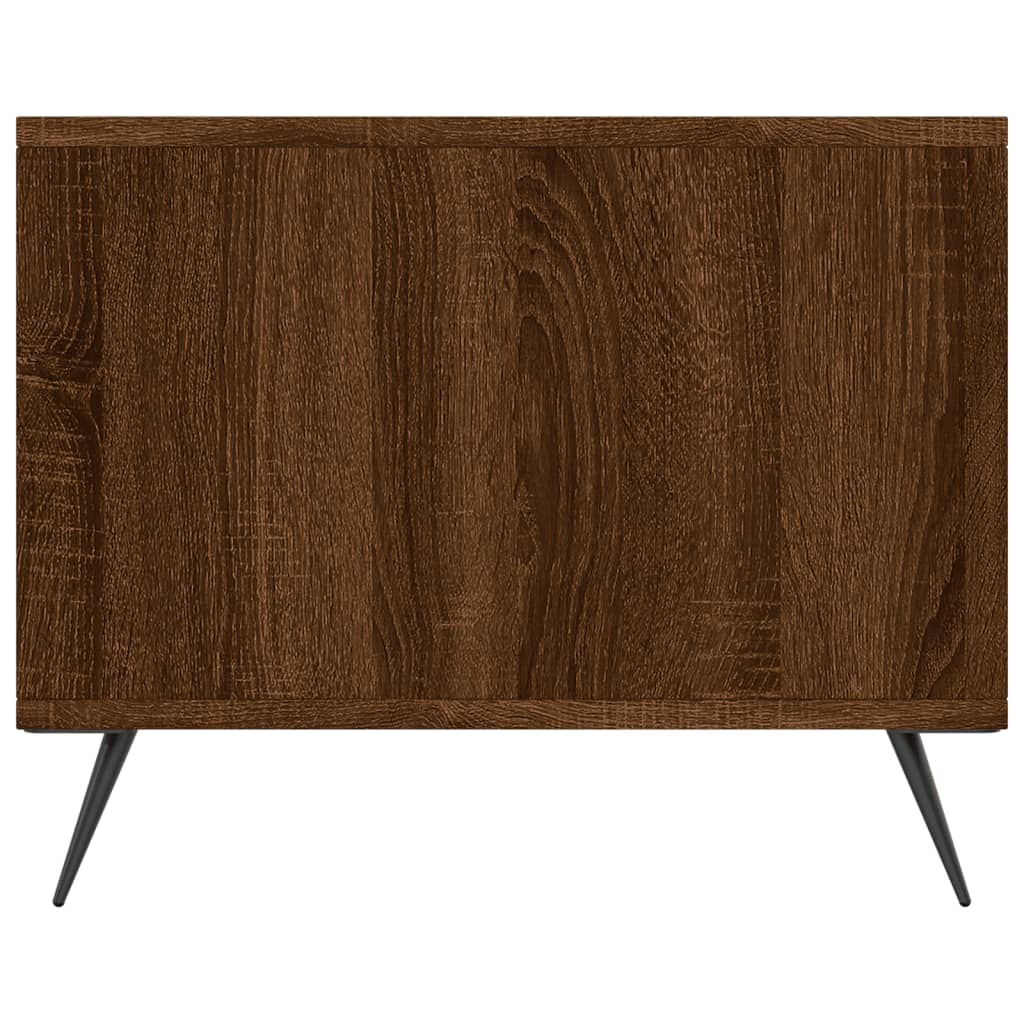 Table basse chêne marron 90x50x40 cm bois d'ingénierie - XIOS