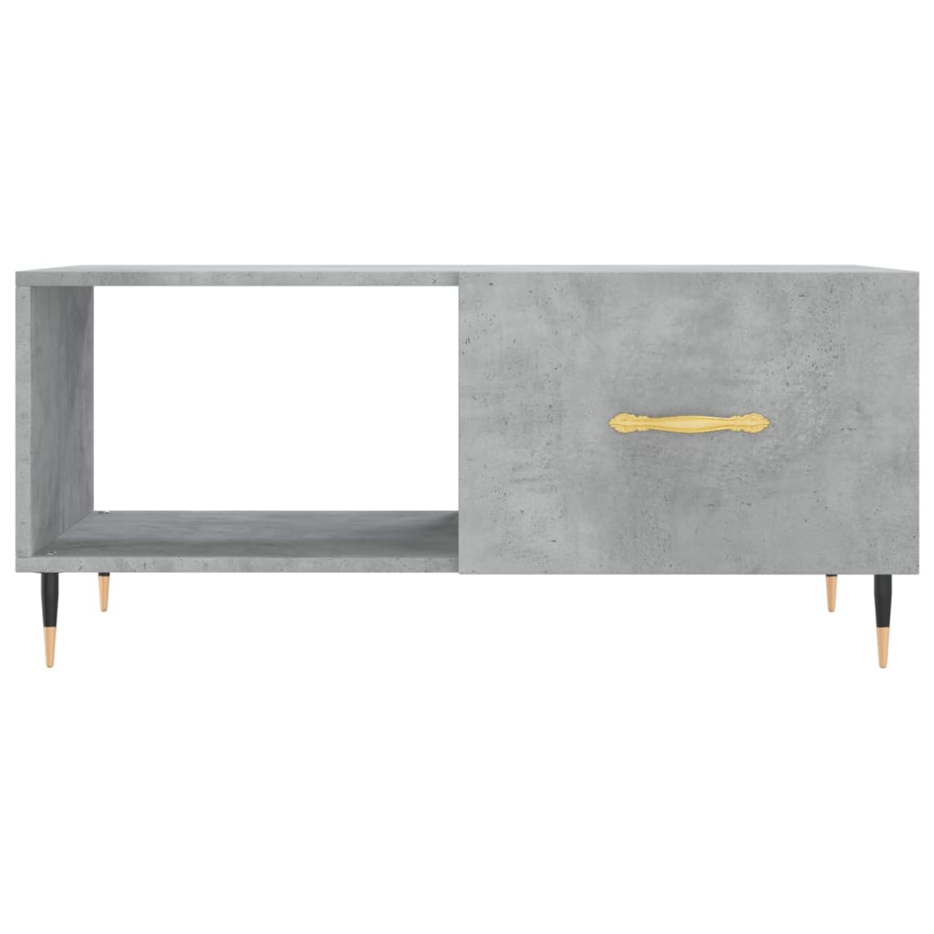 Table basse gris béton 90x50x40 cm bois d'ingénierie - XIOS