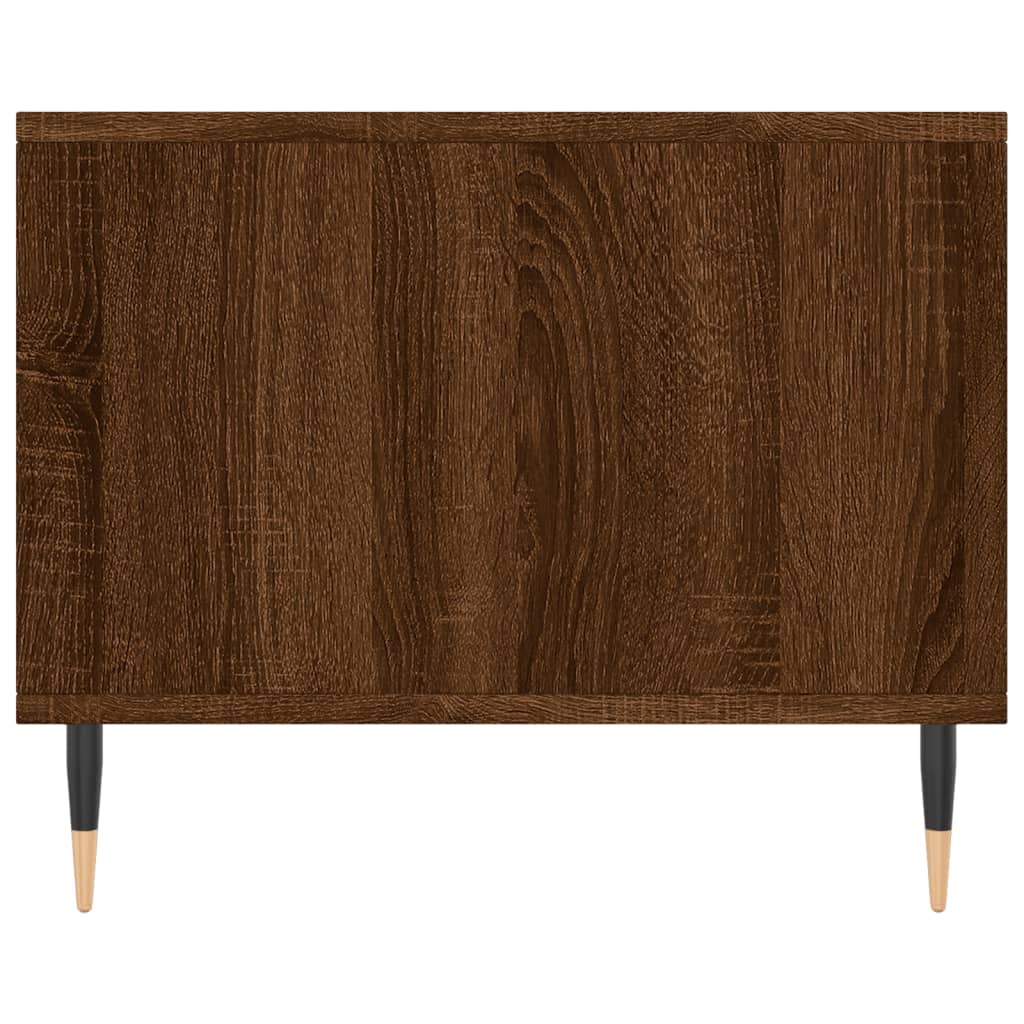 Table basse chêne marron 90x50x40 cm bois d'ingénierie - XIOS