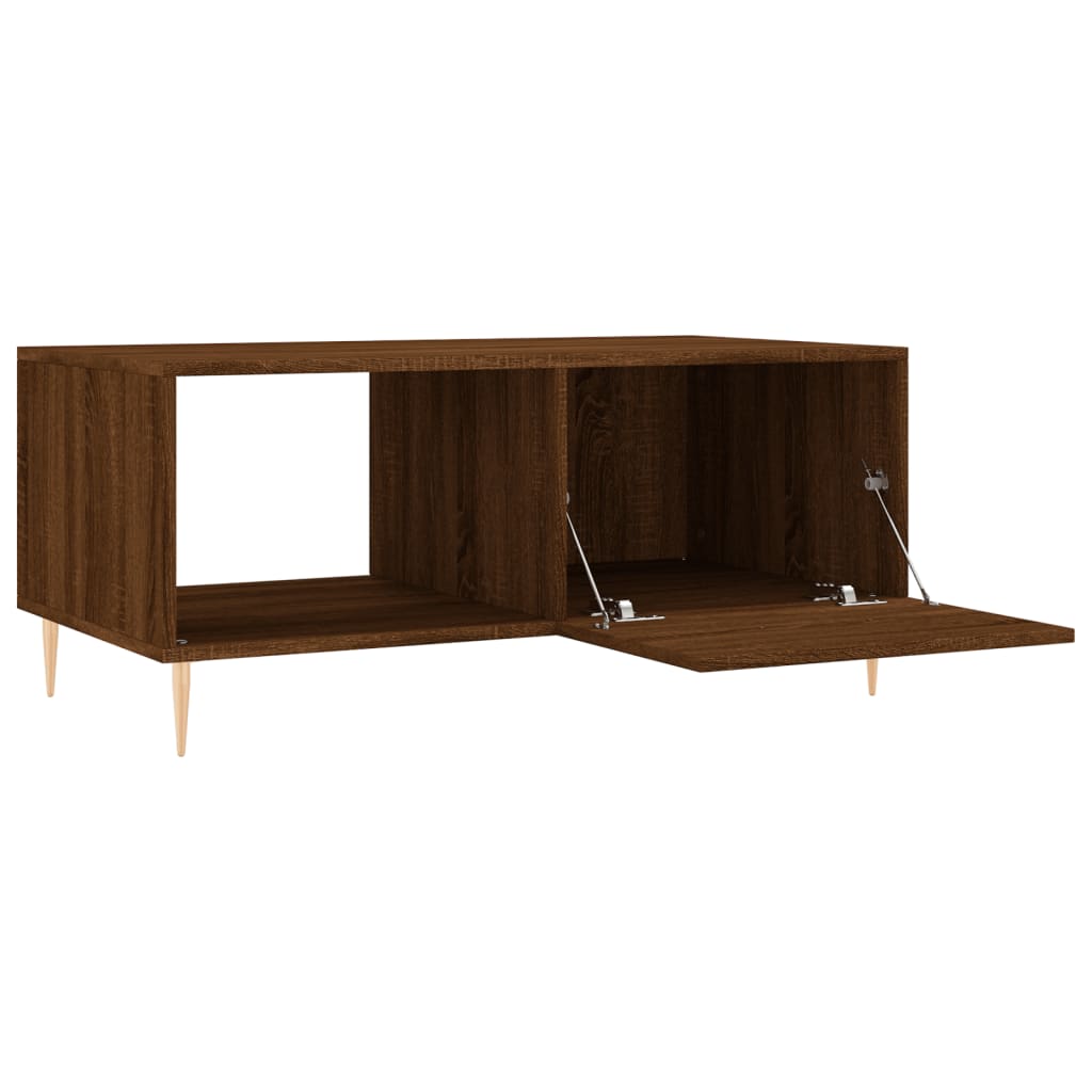 Table basse chêne marron 90x50x40 cm bois d'ingénierie Tables basses vidaXL