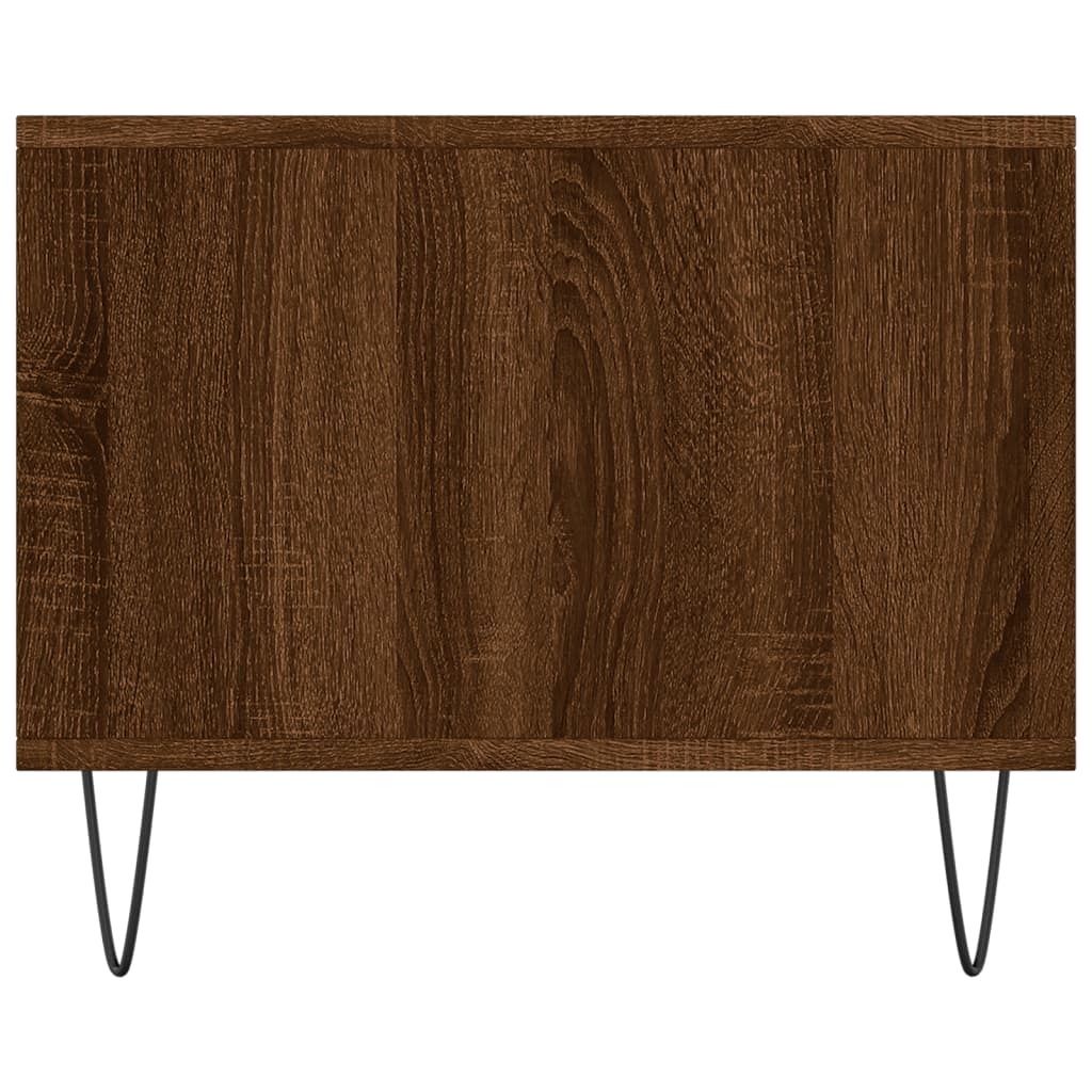 Table basse chêne marron 90x50x40 cm bois d'ingénierie - XIOS