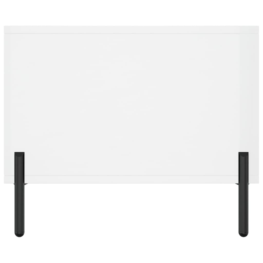 Table basse Blanc brillant 90x50x40 cm Bois d'ingénierie - XIOS