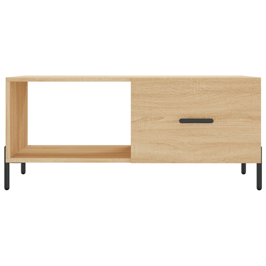 Table basse chêne sonoma 90x50x40 cm bois d'ingénierie - XIOS