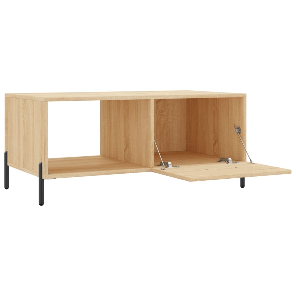 Table basse chêne sonoma 90x50x40 cm bois d'ingénierie - XIOS