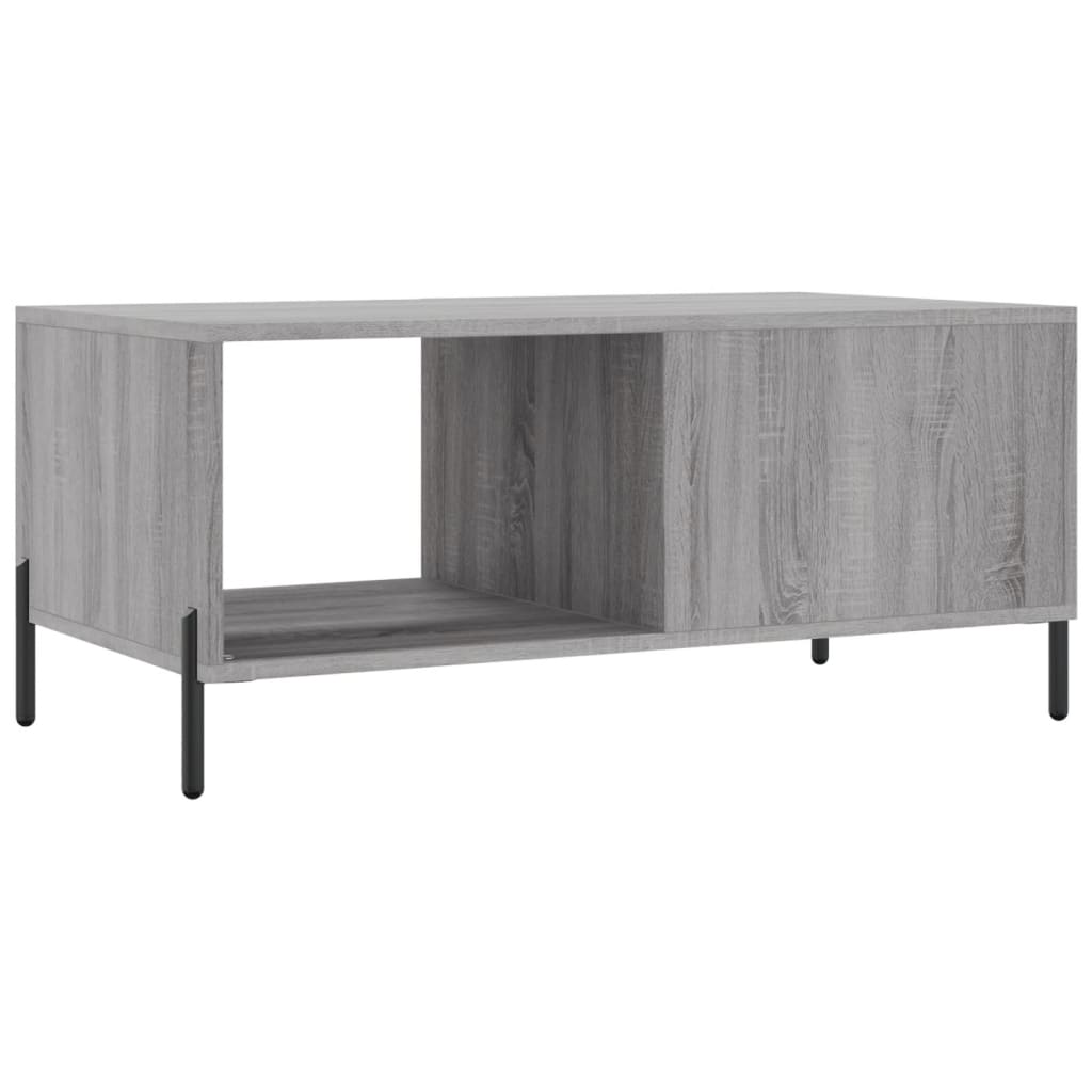 Table basse sonoma gris 90x50x40 cm bois d'ingénierie - XIOS