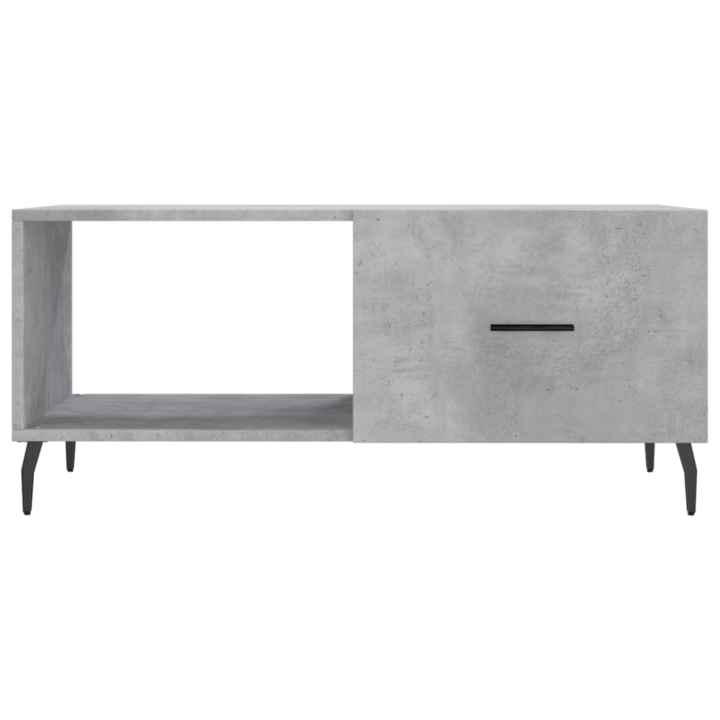 Table basse gris béton 90x50x40 cm bois d'ingénierie - XIOS