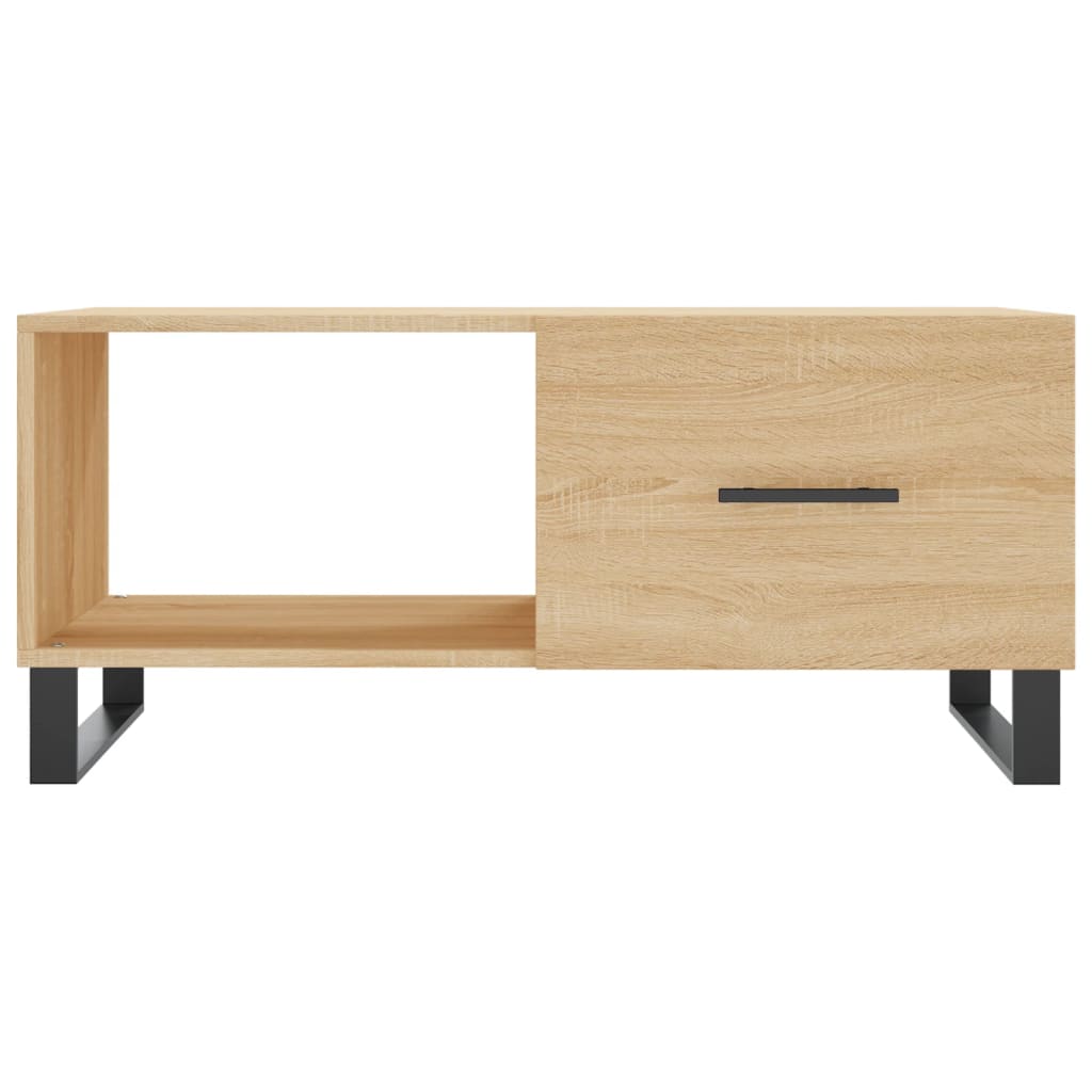 Table basse chêne sonoma 90x50x40 cm bois d'ingénierie - XIOS