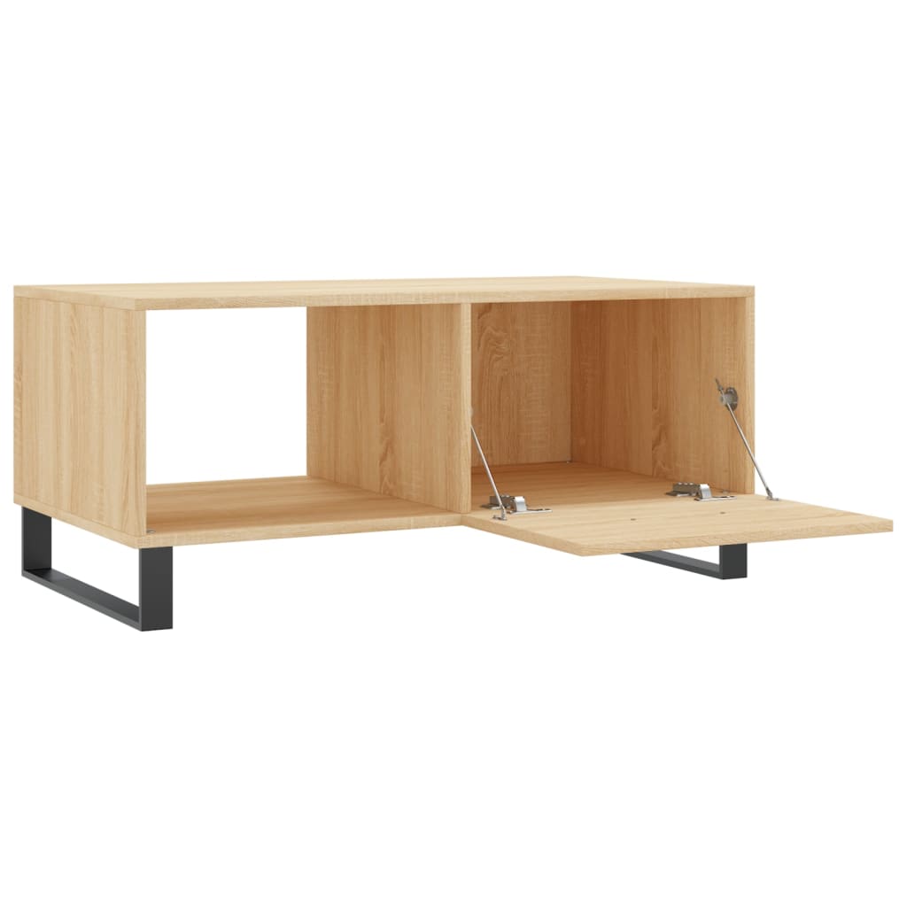 Table basse chêne sonoma 90x50x40 cm bois d'ingénierie - XIOS
