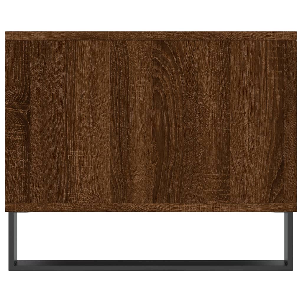 Table basse chêne marron 90x50x40 cm bois d'ingénierie - XIOS