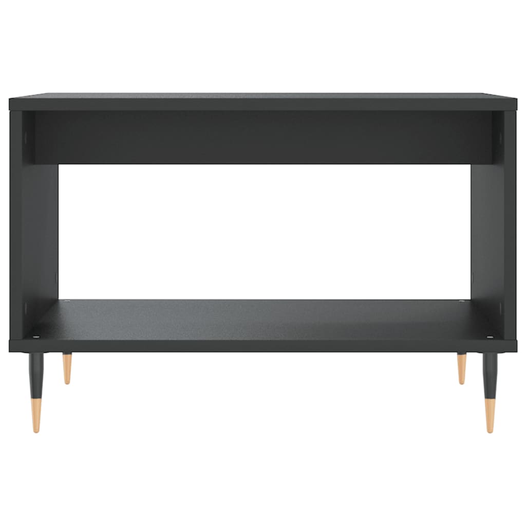 Table basse noir 60x50x40 cm bois d'ingénierie - XIOS