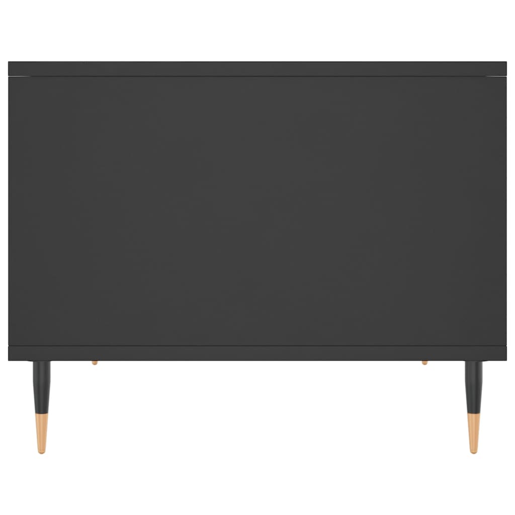Table basse noir 60x50x40 cm bois d'ingénierie - XIOS