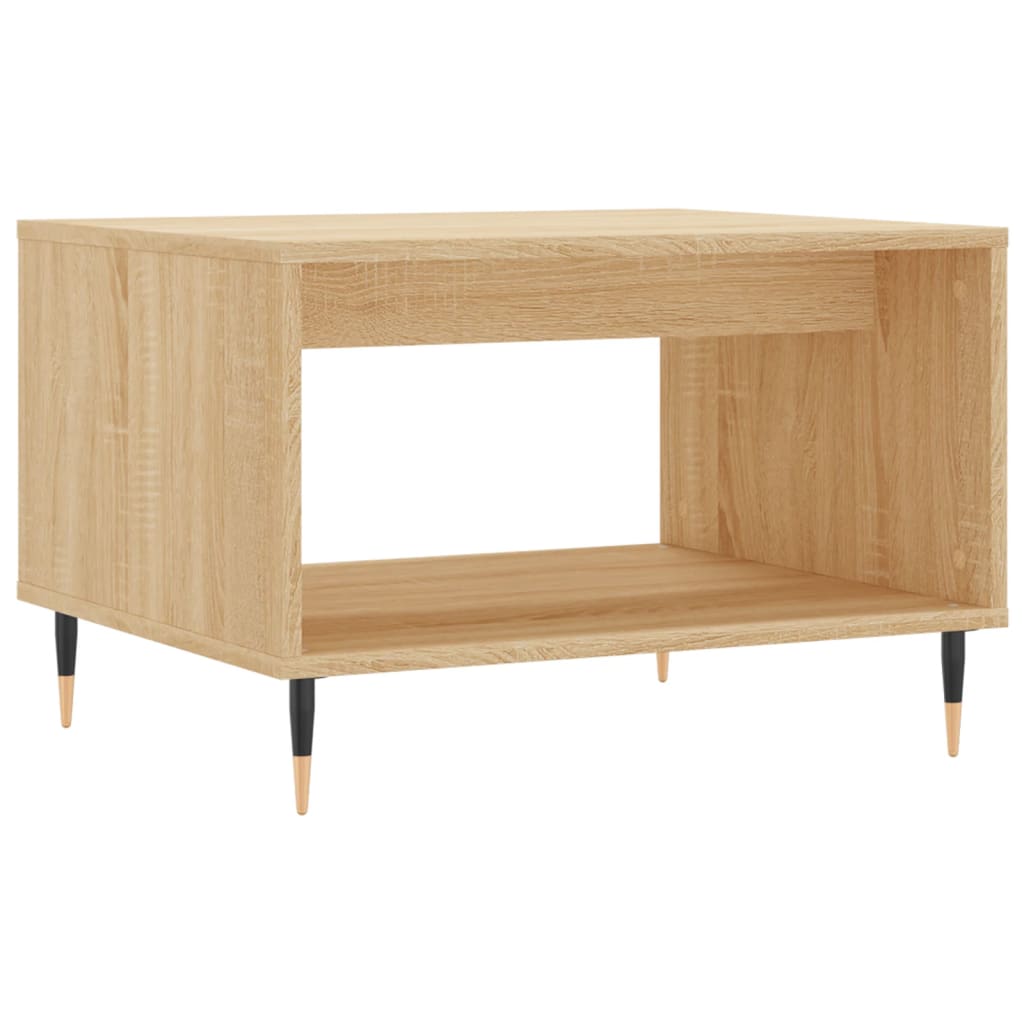 Table basse chêne sonoma 60x50x40 cm bois d'ingénierie - XIOS