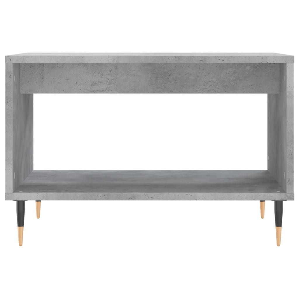 Table basse gris béton 60x50x40 cm bois d'ingénierie - XIOS