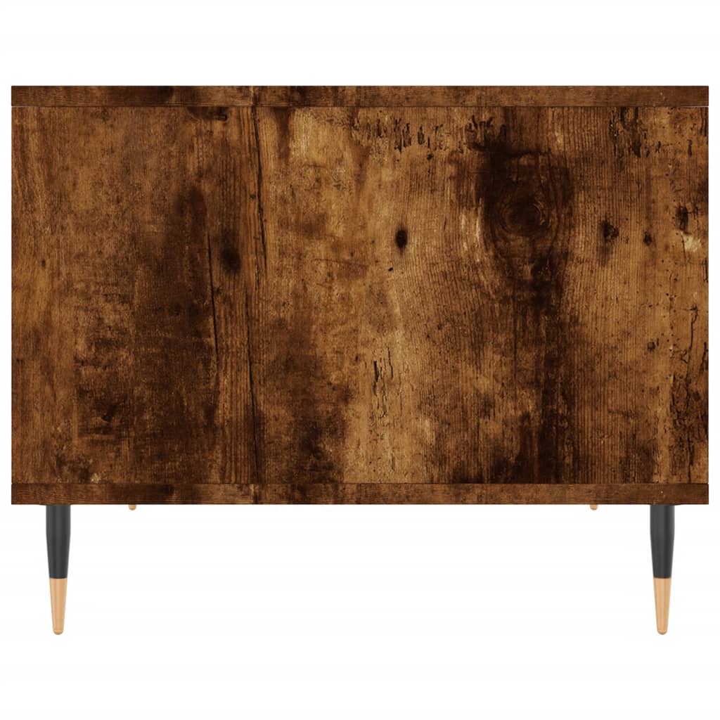 Table basse chêne fumé 60x50x40 cm bois d'ingénierie - XIOS