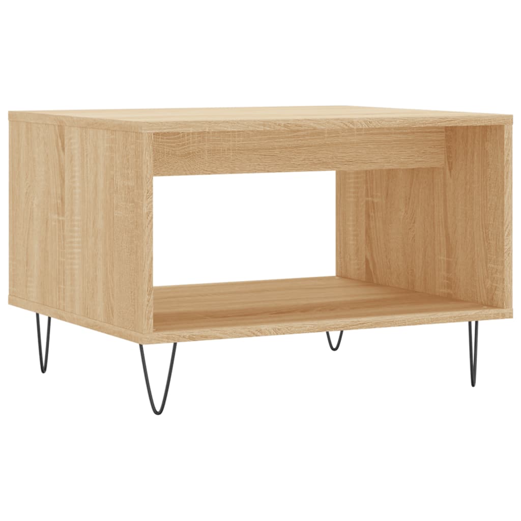 Table basse chêne sonoma 60x50x40 cm bois d'ingénierie - XIOS