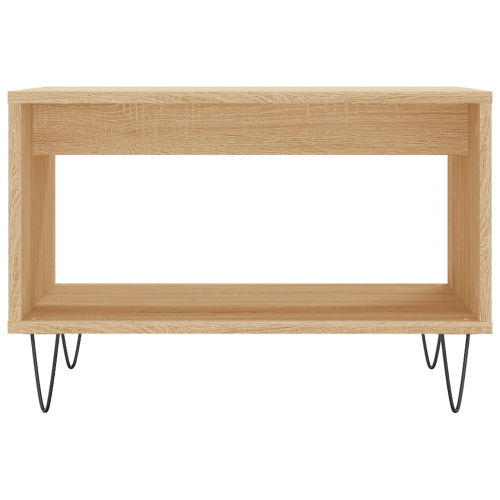 Table basse chêne sonoma 60x50x40 cm bois d'ingénierie - XIOS