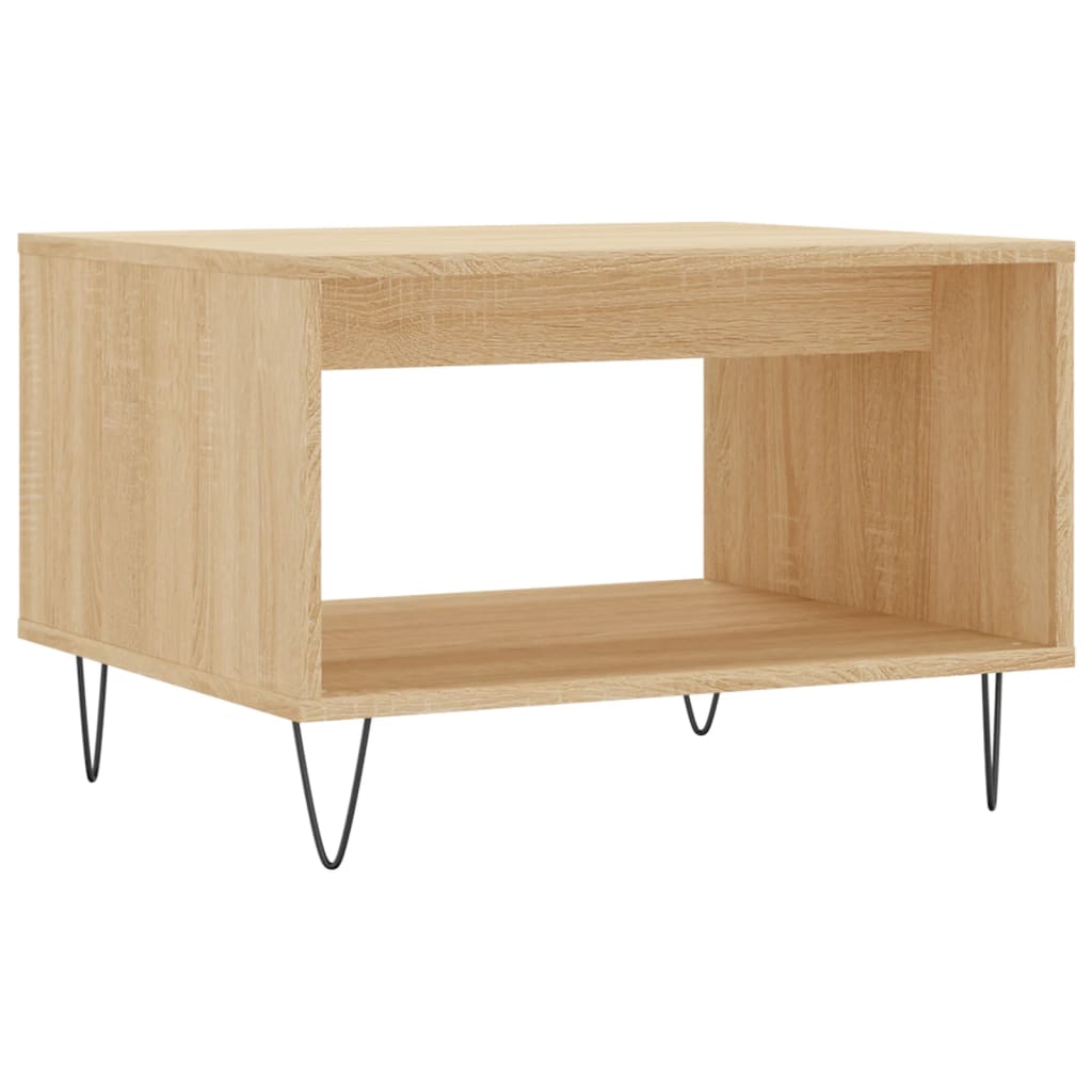 Table basse chêne sonoma 60x50x40 cm bois d'ingénierie - XIOS
