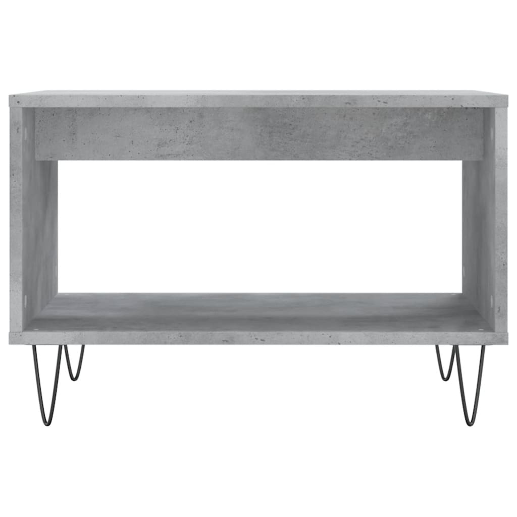 Table basse gris béton 60x50x40 cm bois d'ingénierie - XIOS