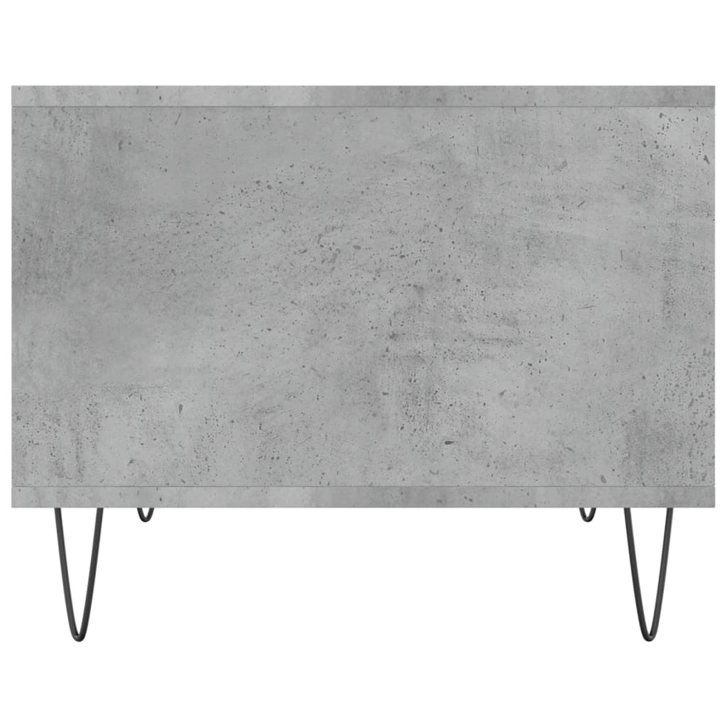 Table basse gris béton 60x50x40 cm bois d'ingénierie - XIOS