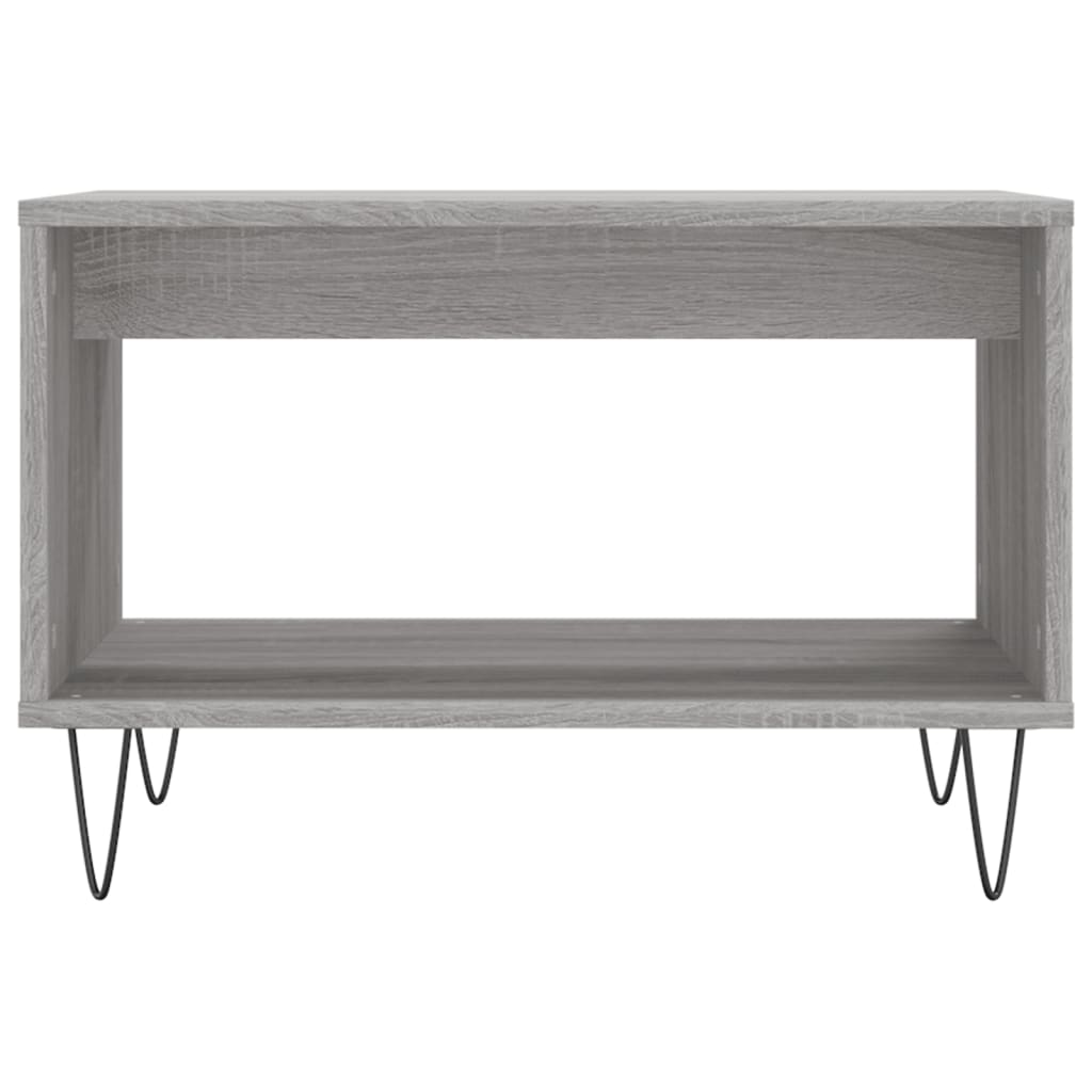 Table basse sonoma gris 60x50x40 cm bois d'ingénierie - XIOS