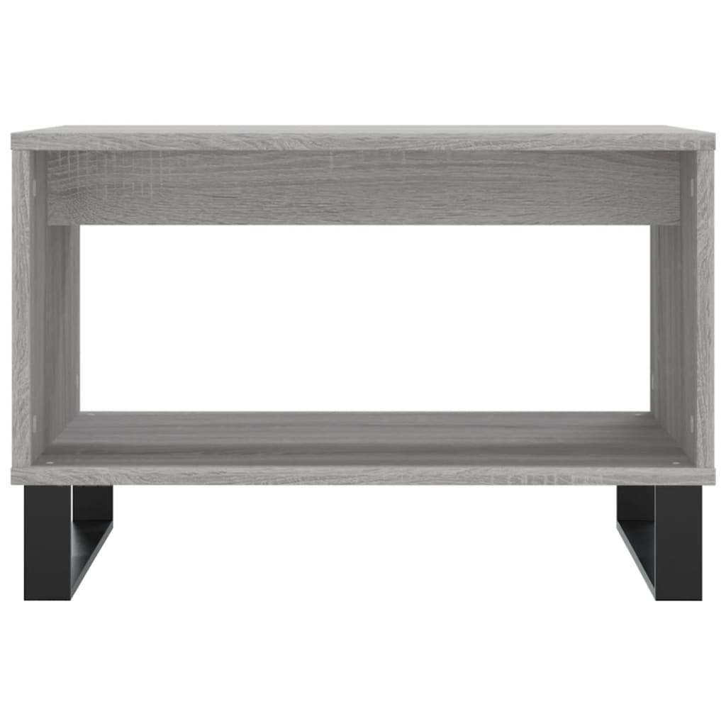 Table basse sonoma gris 60x50x40 cm bois d'ingénierie - XIOS