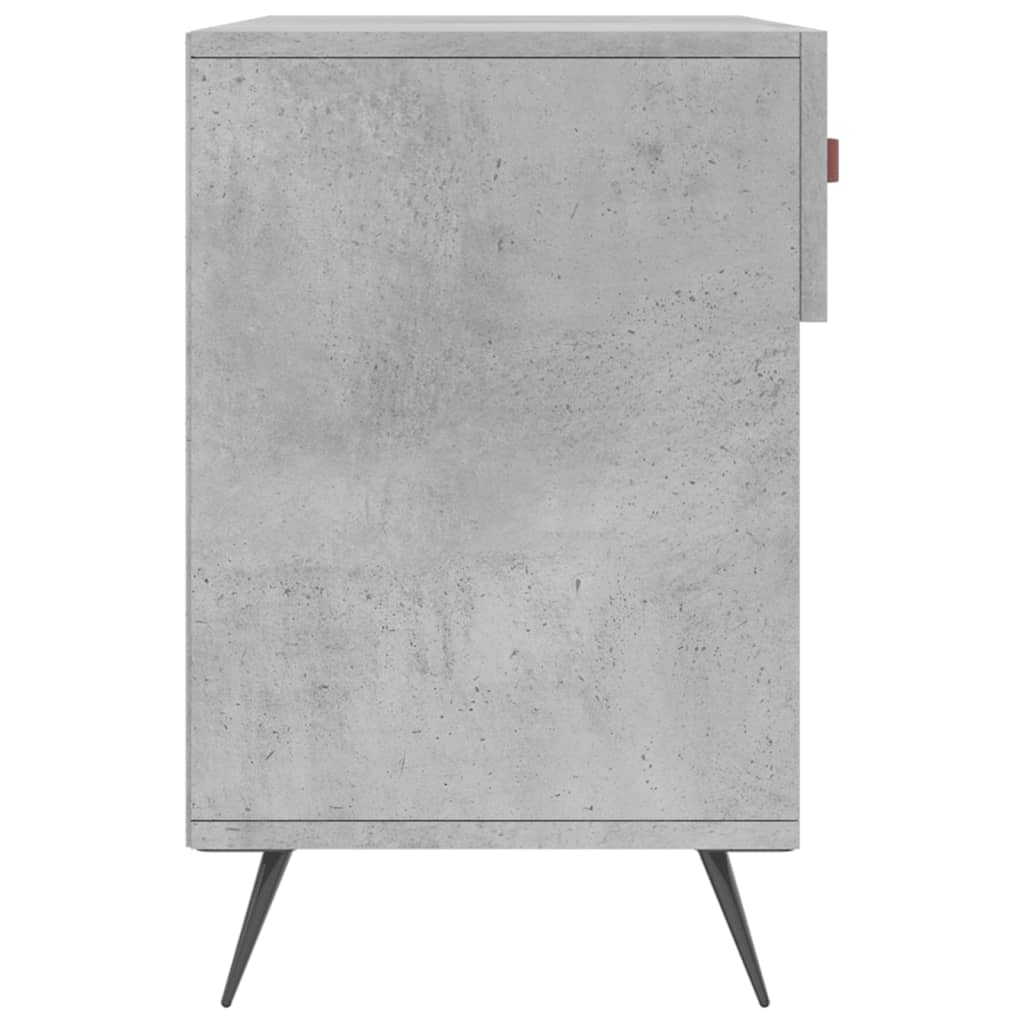 Banc à chaussures gris béton 102x35x55 cm bois d'ingénierie - XIOS