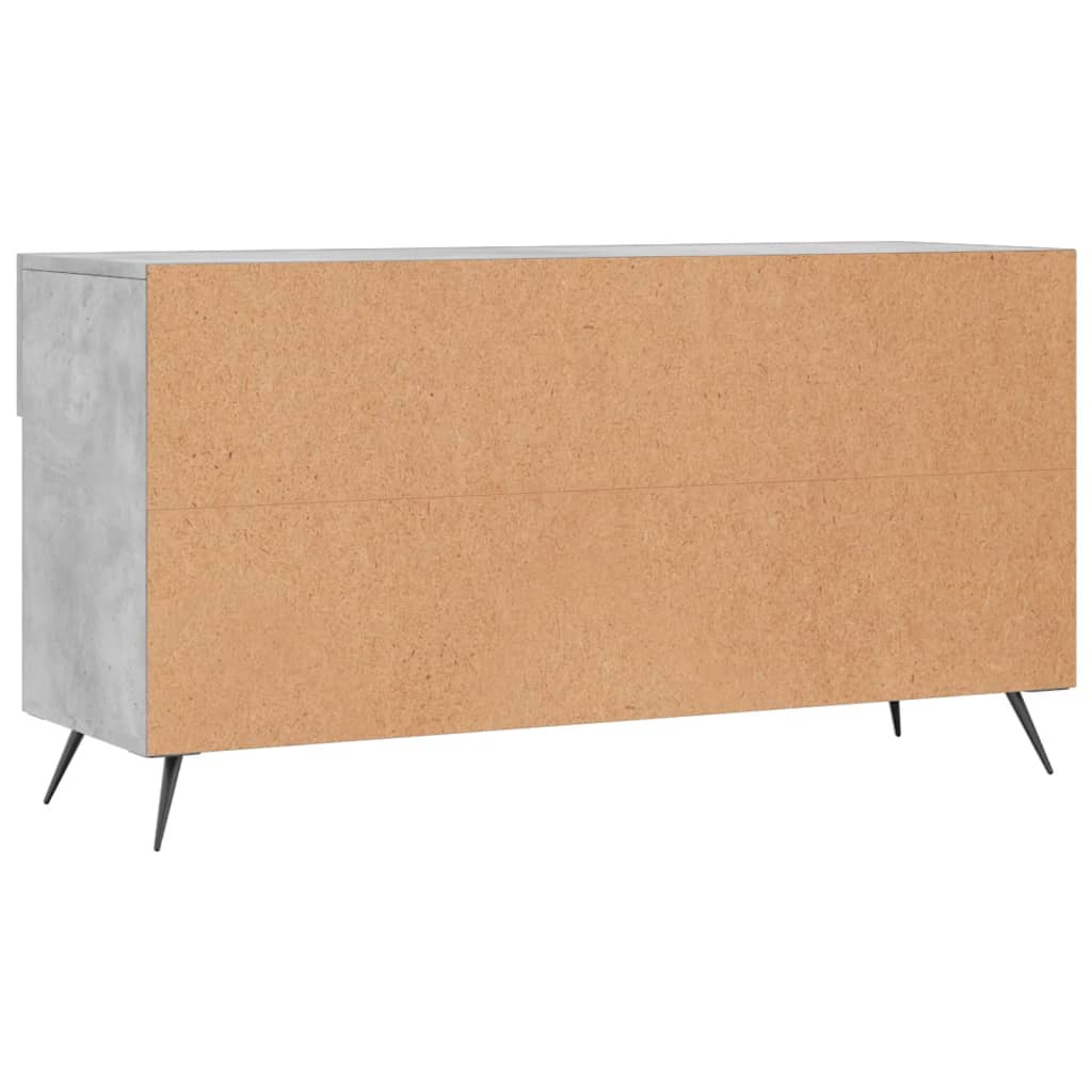 Banc à chaussures gris béton 102x35x55 cm bois d'ingénierie - XIOS