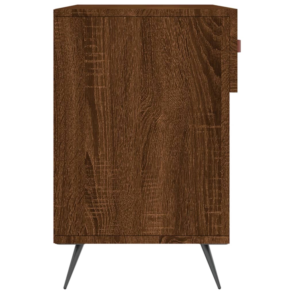 Banc à chaussures chêne marron 102x35x55 cm bois d'ingénierie - XIOS
