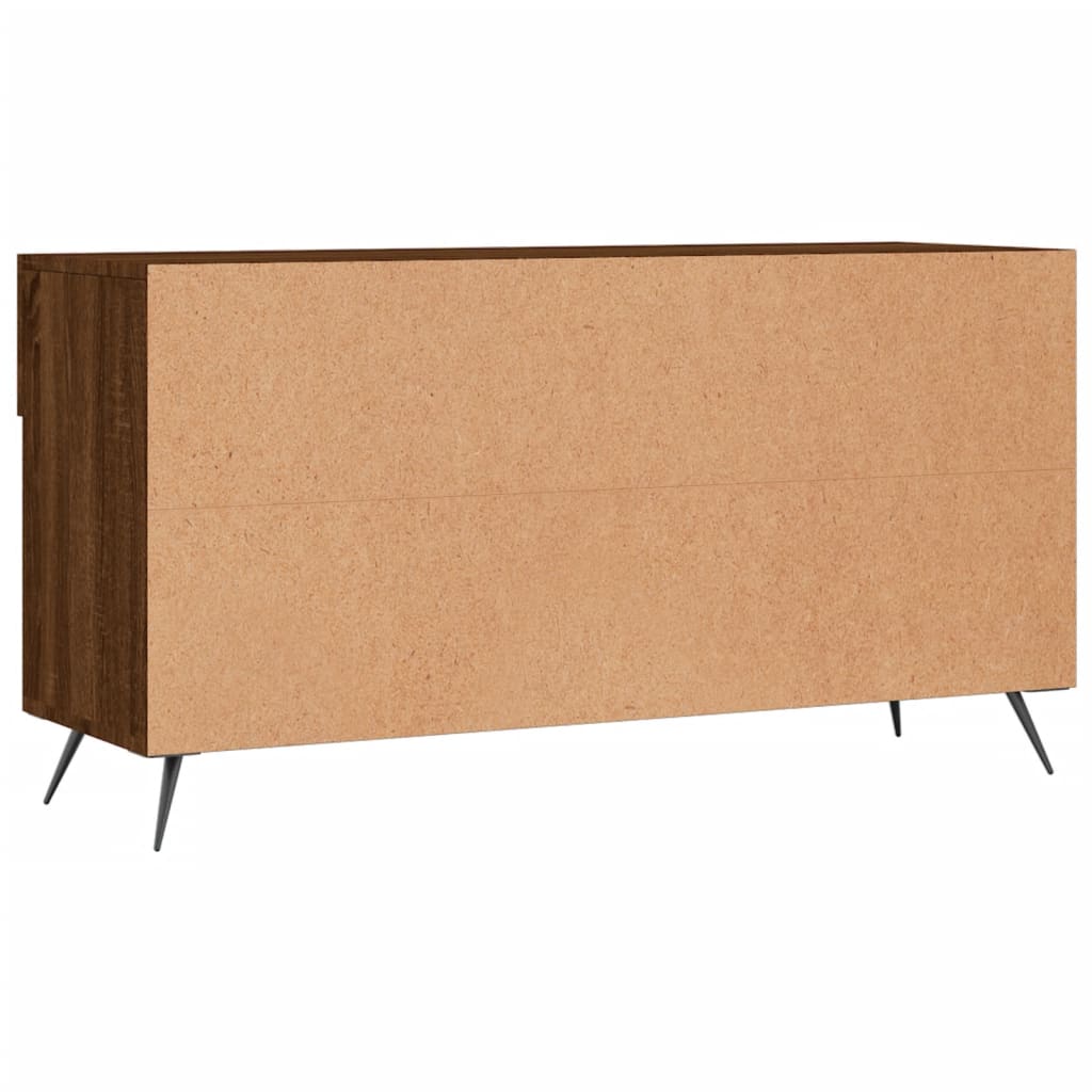Banc à chaussures chêne marron 102x35x55 cm bois d'ingénierie - XIOS
