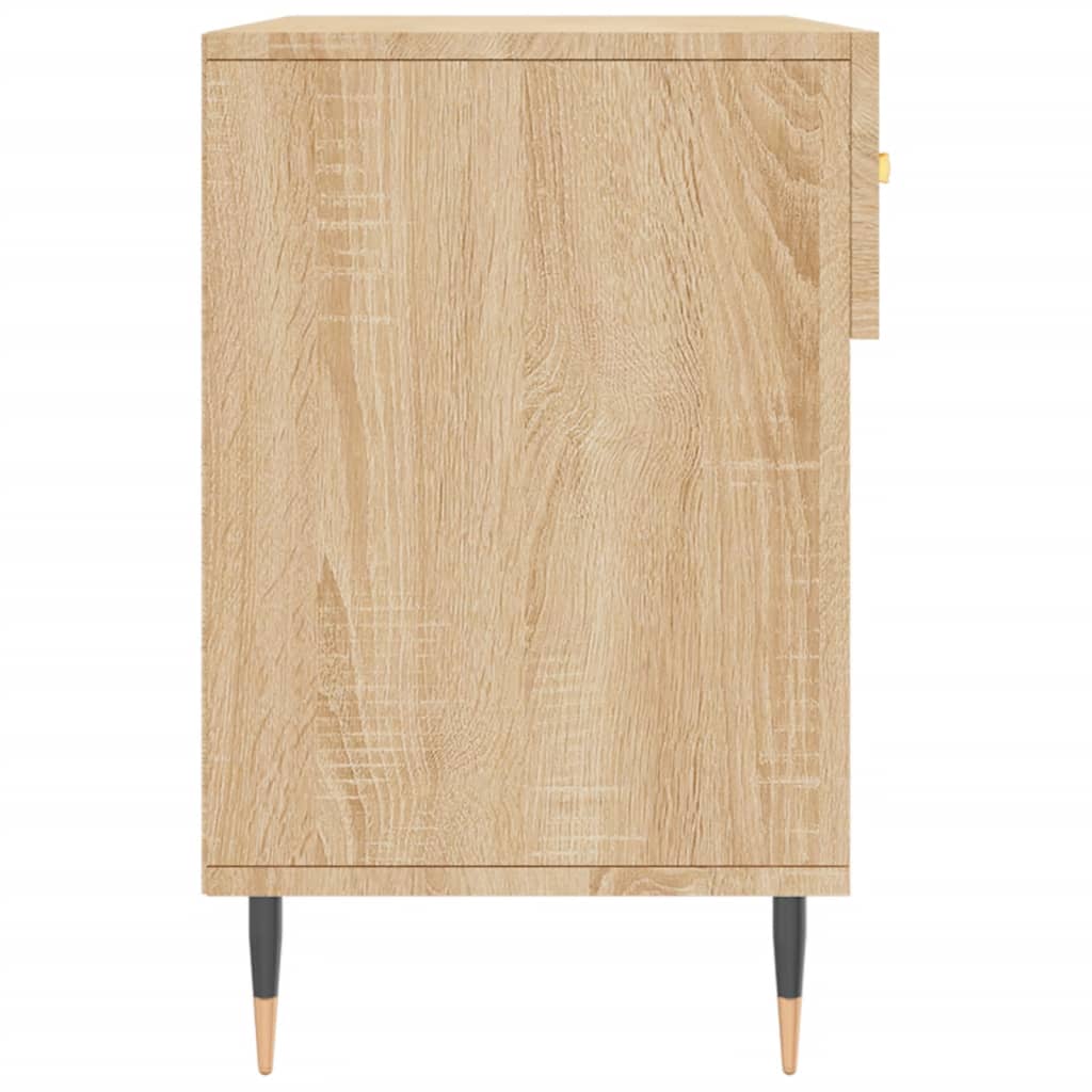 Banc à chaussures chêne sonoma 102x35x55 cm bois d'ingénierie - XIOS