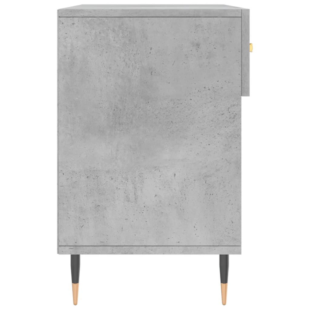 Banc à chaussures gris béton 102x35x55 cm bois d'ingénierie - XIOS