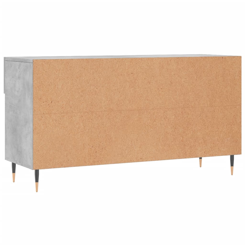Banc à chaussures gris béton 102x35x55 cm bois d'ingénierie - XIOS