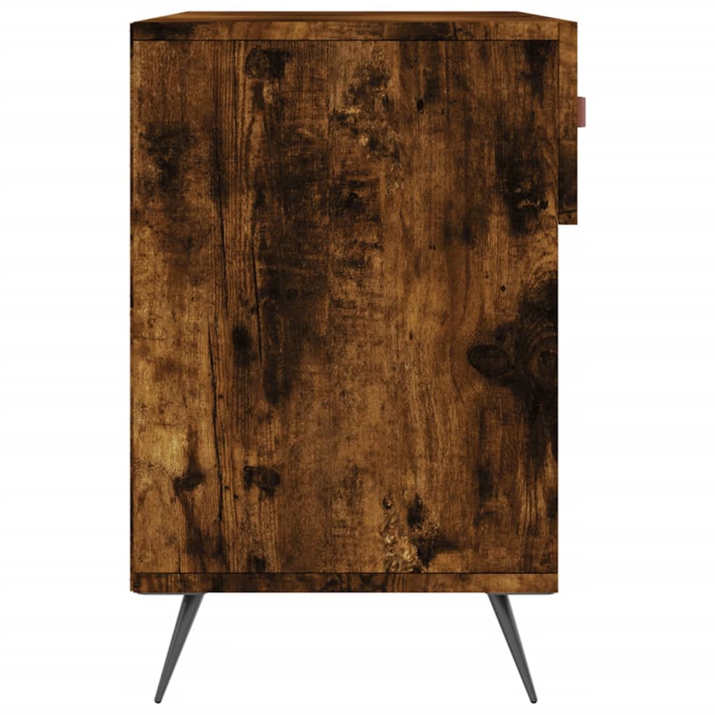 Banc à chaussures chêne fumé 102x35x55 cm bois d'ingénierie - XIOS